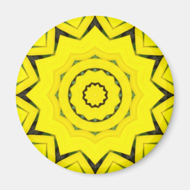 Blume Mandala 08 Magnet (Vorne)