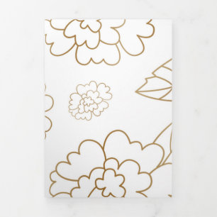 Blume Mandala 2 Dreifach Gefaltete Urlaubskarte