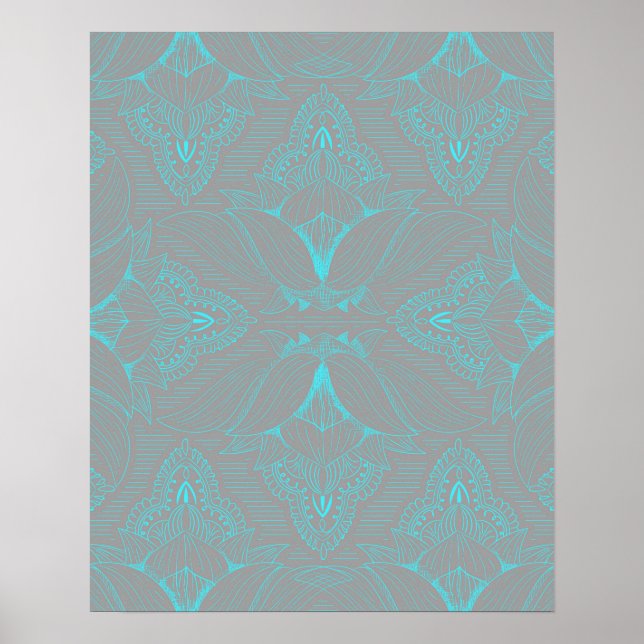 Blume Mandala 6 Poster (Vorne)