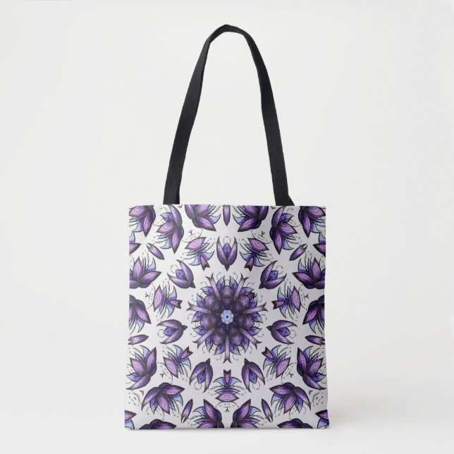 Blume Mandala Abstrakt Kaleidoskopisches Muster (Vorderseite)