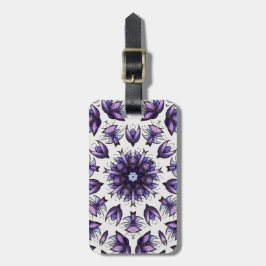 Blume Mandala Abstrakt Kaleidoskopisches Muster Gepäckanhänger