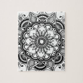 Blume Mandala Art Jigsaw Puzzle