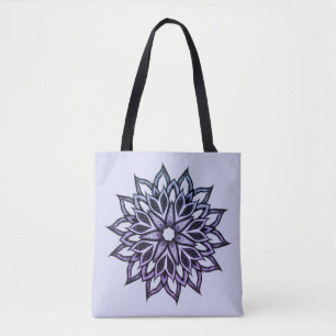 Blume Mandala Blue Violet Blumenstrauß T - Shirt