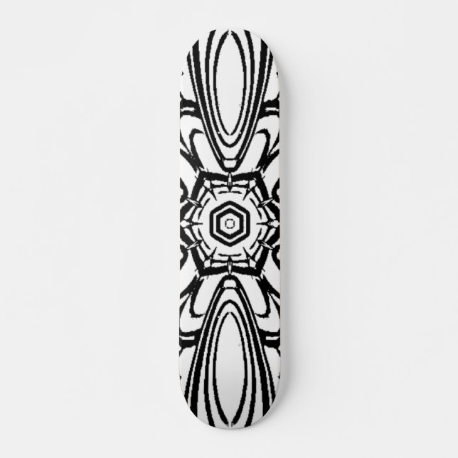 Blume Mandala Design Skateboard (Vorne)