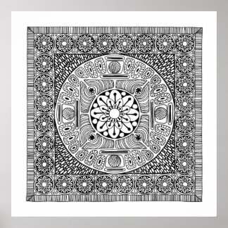 Blume Mandala II Poster