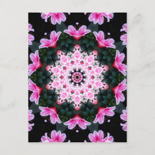 Blume Mandala Post Card Postkarte