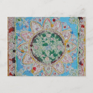 Blume Mandala Postcard Postkarte