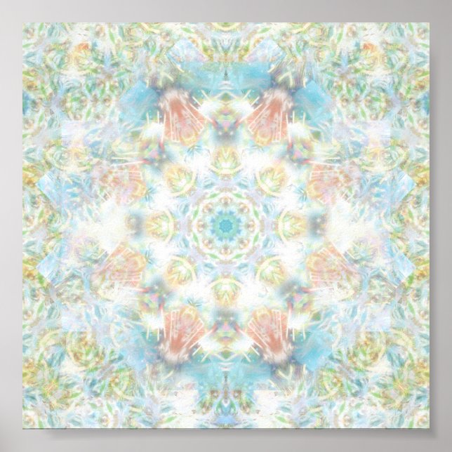 Blume Mandala Poster (Vorne)