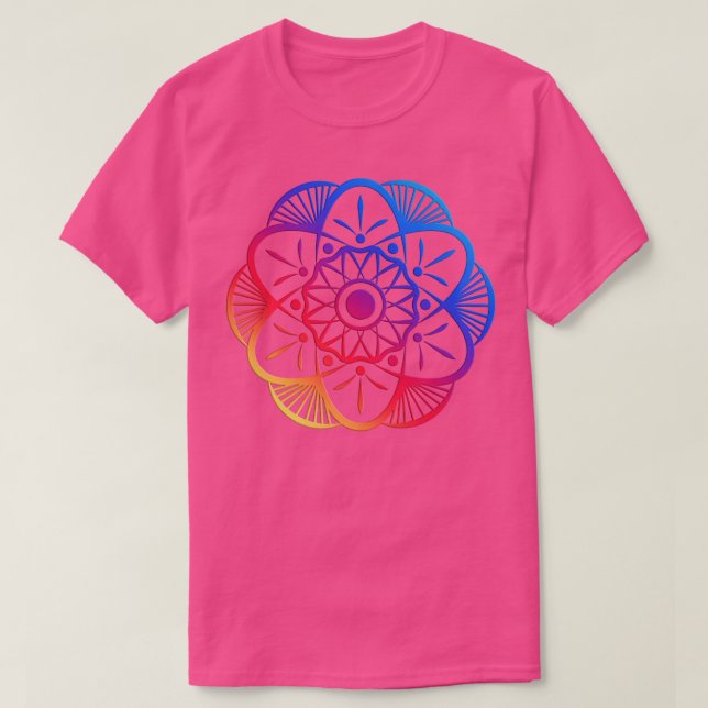 Blume Mandala T-Shirt (Design vorne)