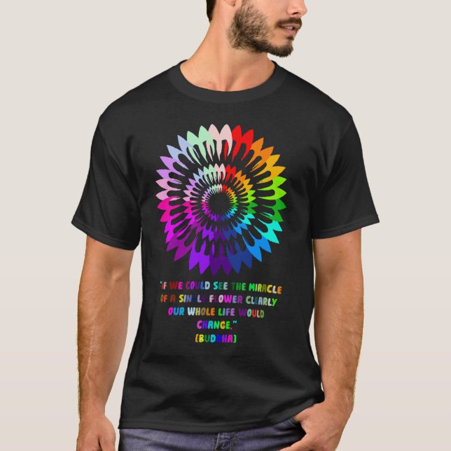 Blume Mandala T - Shirt (Vorderseite)