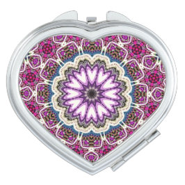 Blume Mandala Taschenspiegel