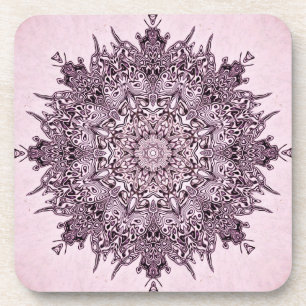 Blume mandala Untersetzer Set