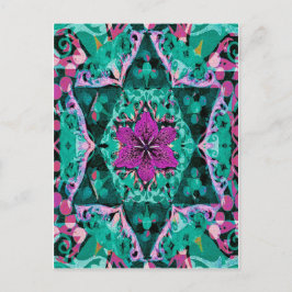 Blume Mandala von Amelia Carrie Postkarte