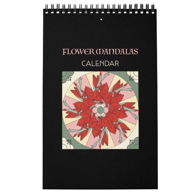 Blume-Mandalas-Kalender Kalender (Titelbild)