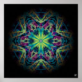 Blume marbel (Marmorserie) Poster