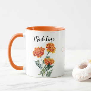 Blume Marigold Oktober Blume Tasse