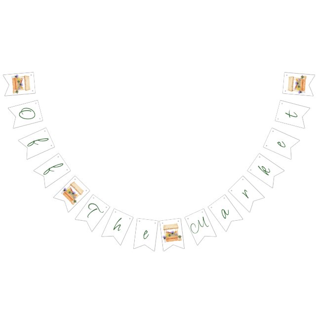 Blume Market Brautparty für marktorientierte Bauer Wimpelkette (Alle)