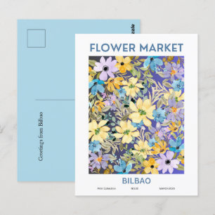 Blume Market Cities of the World Bilbao Postkarte