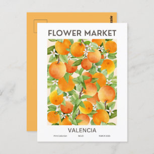 Blume Market Cities of the World Valencia Custom Postkarte
