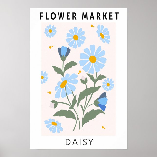 Blume Market Daisy Poster (Vorne)