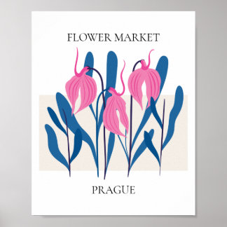 Blume Market Editable Prag Poster