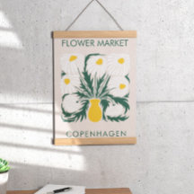 Blume Markt Abstrakt Retro Daisy