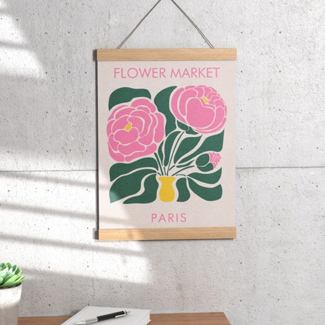 Blume Markt Abstrakt Retro-Peak Poster (Von Creator hochgeladen)