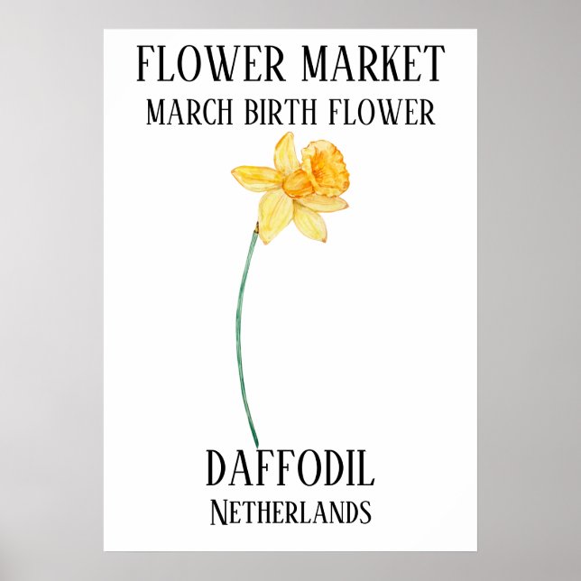Blume Markt Birma Blume MÄRZ Printmedien Poster (Vorne)