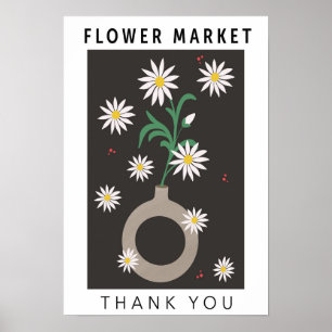 Blume Markt Danke Poster