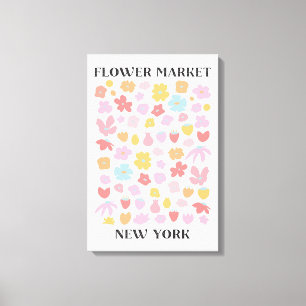 Blume Markt New York Frühjahr Blumengarten Leinwanddruck