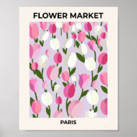 Blume Markt Paris Tulips Rosa und Lilac