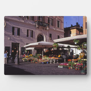 Blume-Markt Rom Fotoplatte