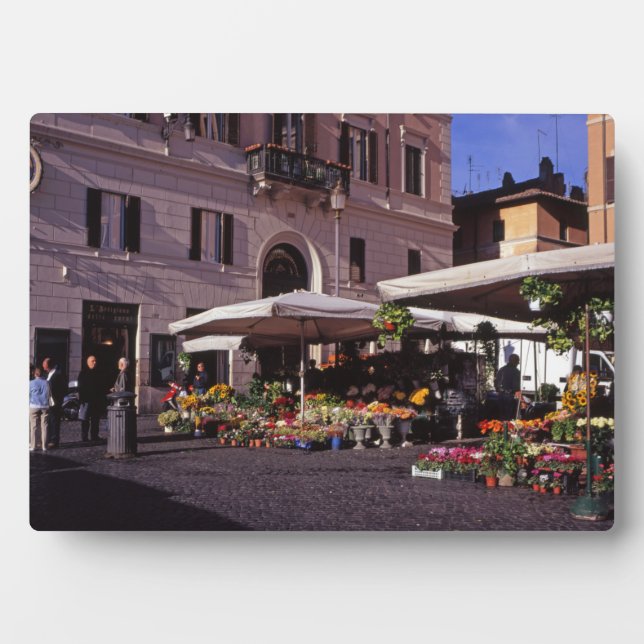 Blume-Markt Rom Fotoplatte (Vorderseite)
