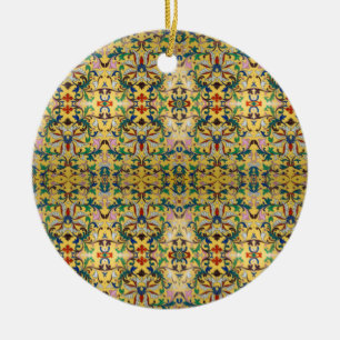 Blume Markt Vintag Gelbe Wildblume Botanische Keramik Ornament