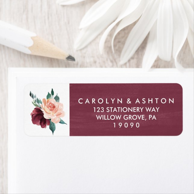 Blume | Maroon Watercolor Wedding (Insitu)