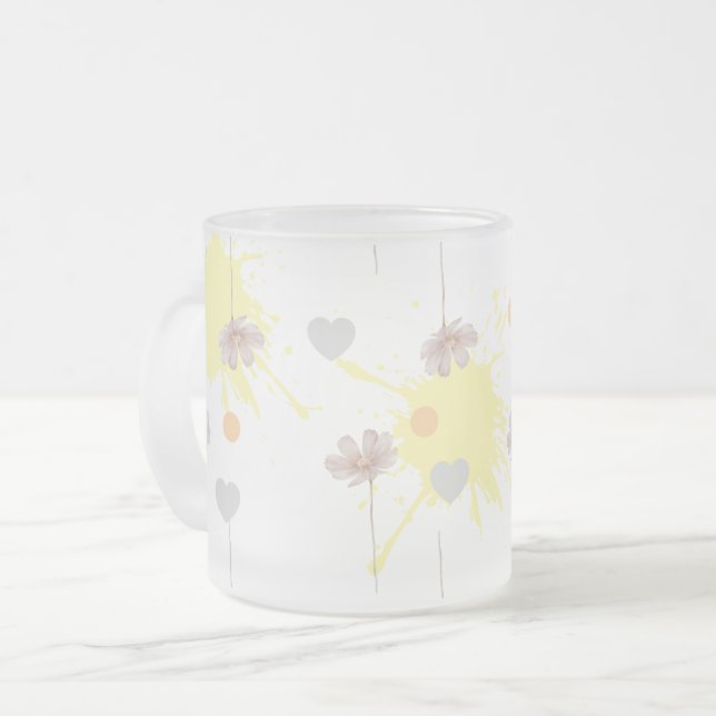Blume Mattglastasse (Vorderseite Links)