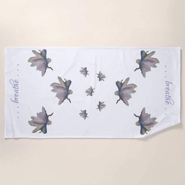 Blume Maureen Girard Medizin für Wasserlilie Strandtuch (Vorderseite)