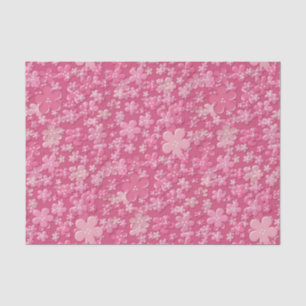 Blume-Mauve-GEWEBE-WRAPPING-PAPIER Seidenpapier