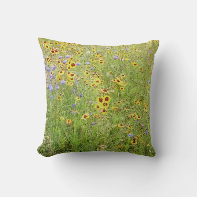 Blume Meadow Kissen (Vorderseite)