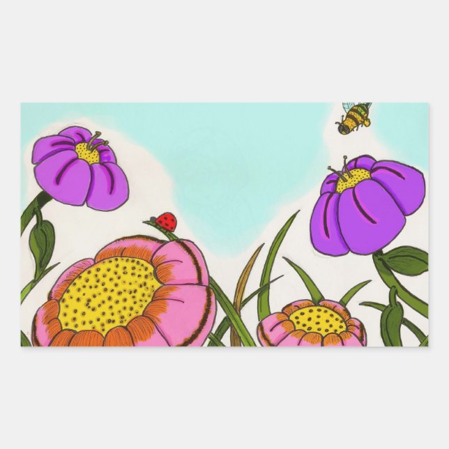 Blume Meadow Stickers (Vorderseite)