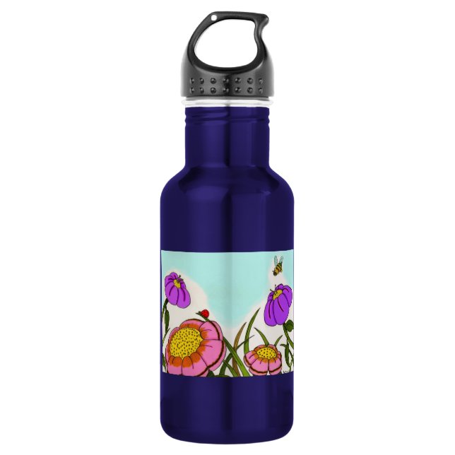 Blume Meadow Trinkflasche (Vorderseite)