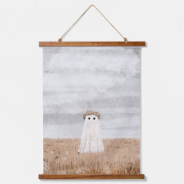 Blume Meadow Wandteppich Mit Holzrahmen