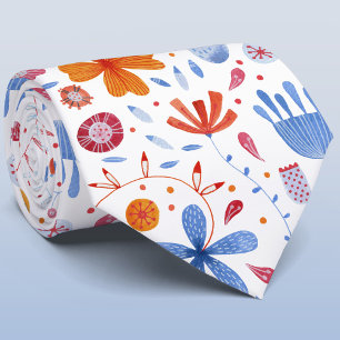 Blume Meadow Wasserfarbe Krawatte