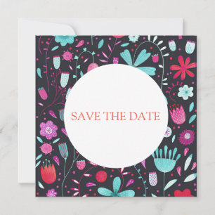 Blume Meadow Wasserfarbe Save the Date Einladung