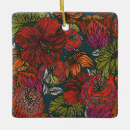 Blume Medley Keramikornament