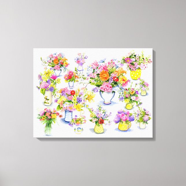 Blume Medley Leinwanddruck (Vorderseite)