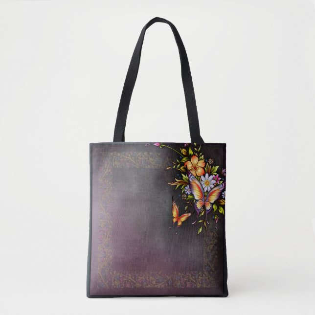 Blume Mehrdruck-Tasche, Mittel (Vorderseite)