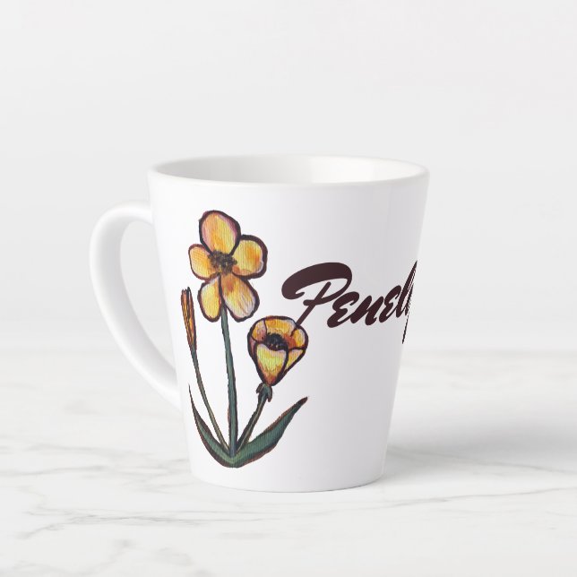 Blume Milchtasse (Linke Ecke)