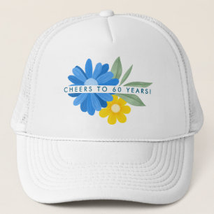 Blume Milestone Geburtstag Trucker Hat Truckerkappe