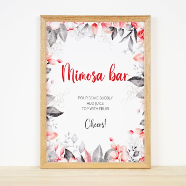 Blume Mimosa Bar Sign Poster (Von Creator hochgeladen)